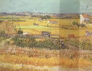 Vincent Van Gogh Havest at La Crau,wtih Mountmajour in the Background (nn04) oil painting picture wholesale